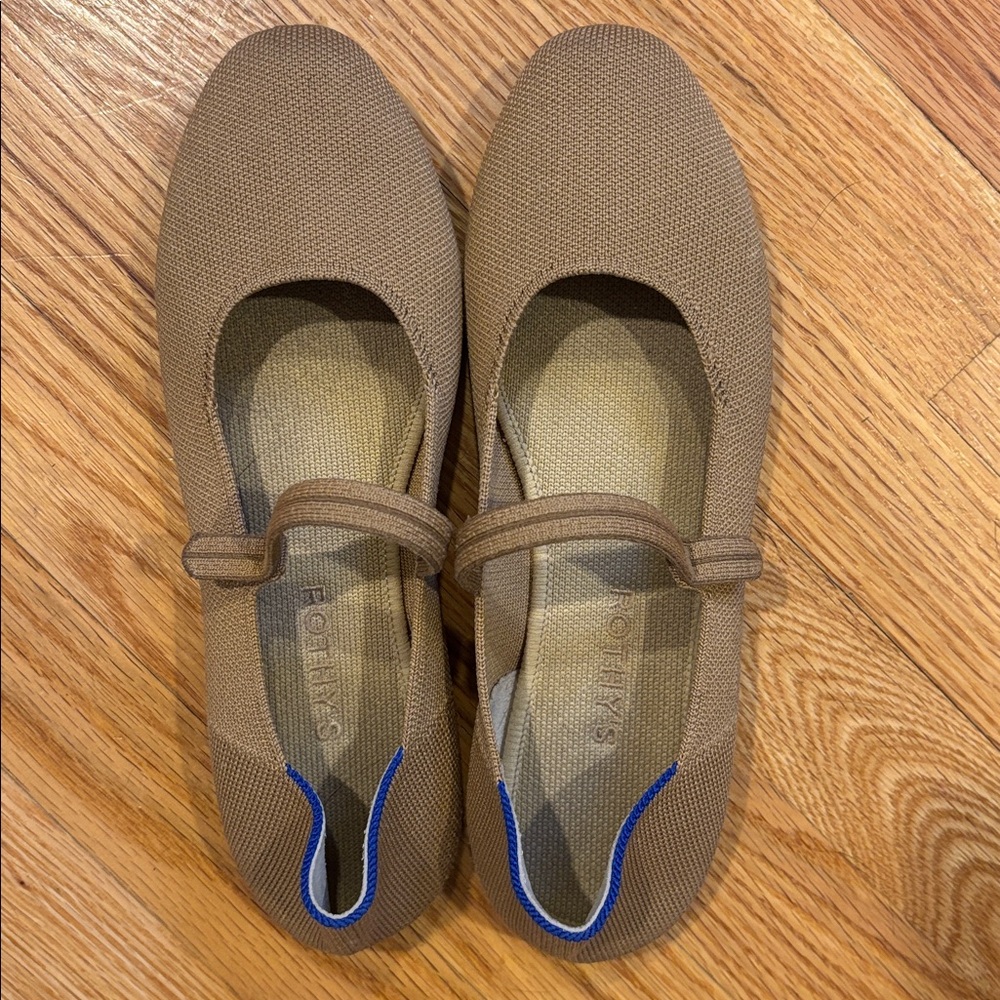 Rothy’s Tan Mary Janes 9.5